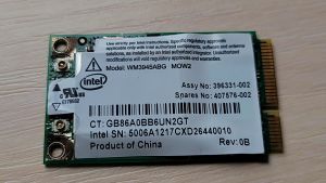 Модуль WIFI Б/У Intel WM3945ABG MOW2 Mini PCI (Full Size)